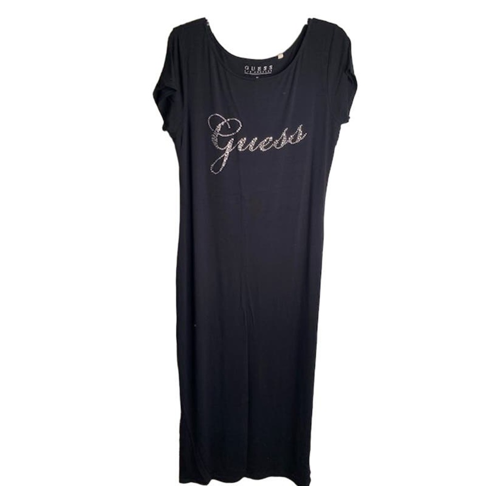 Guess Los Angeles black Maxi dress XL
